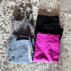 Bundle of 4 Women’s Activewear Pieces – Peloton, Wild Fable, ANWND – Size M/L